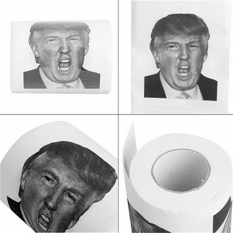Лидер продаж Дональд Трамп $100 цена в долларах туалет Бумага рулон Забавный