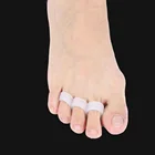 2 шт., силиконовый разделитель для пальцев ног, с тремя отверстиями