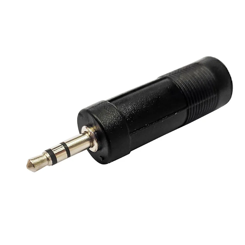 

Black Mono Jack Plug Adapter 3.5 Mm (1/ 8 Inch) Male To 6.35 Mm (1/ 4 Inch) Female Audio Converter Adaptor