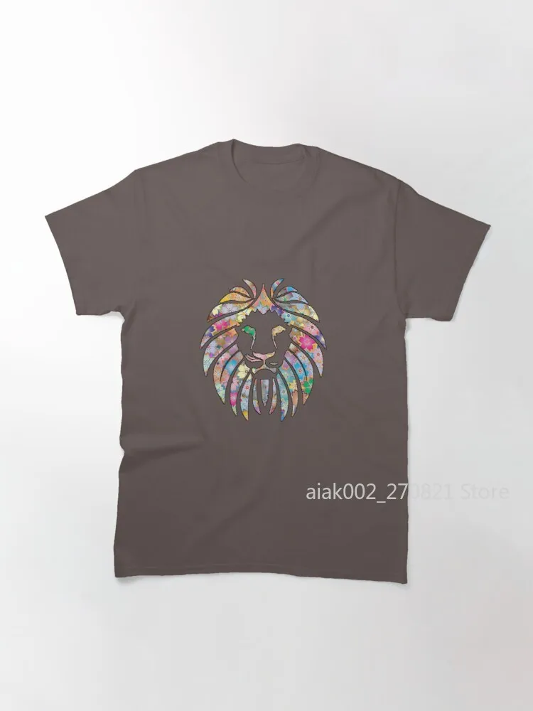 

Lion king face art floral- lion Classic T-Shirt