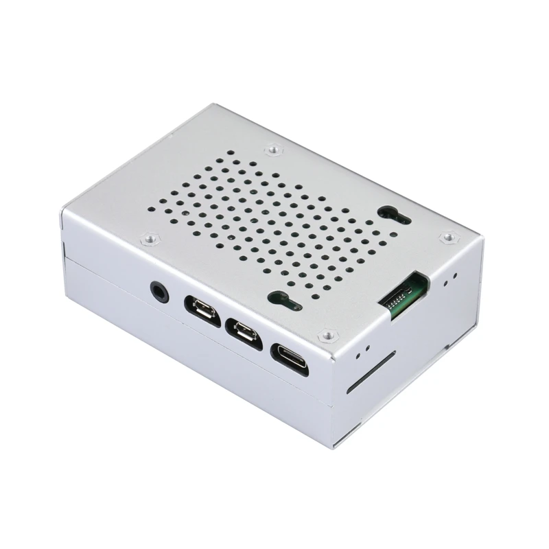 Raspberry Pi 4 Модель B алюминиевый корпус с охлаждающим вентилятором RPI серебристый