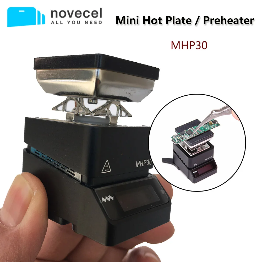 

MHP30 мини-плита подогреватель 60 Вт 350 градусов паяльная станция предустановленных Температура для PCB SMD Отопление