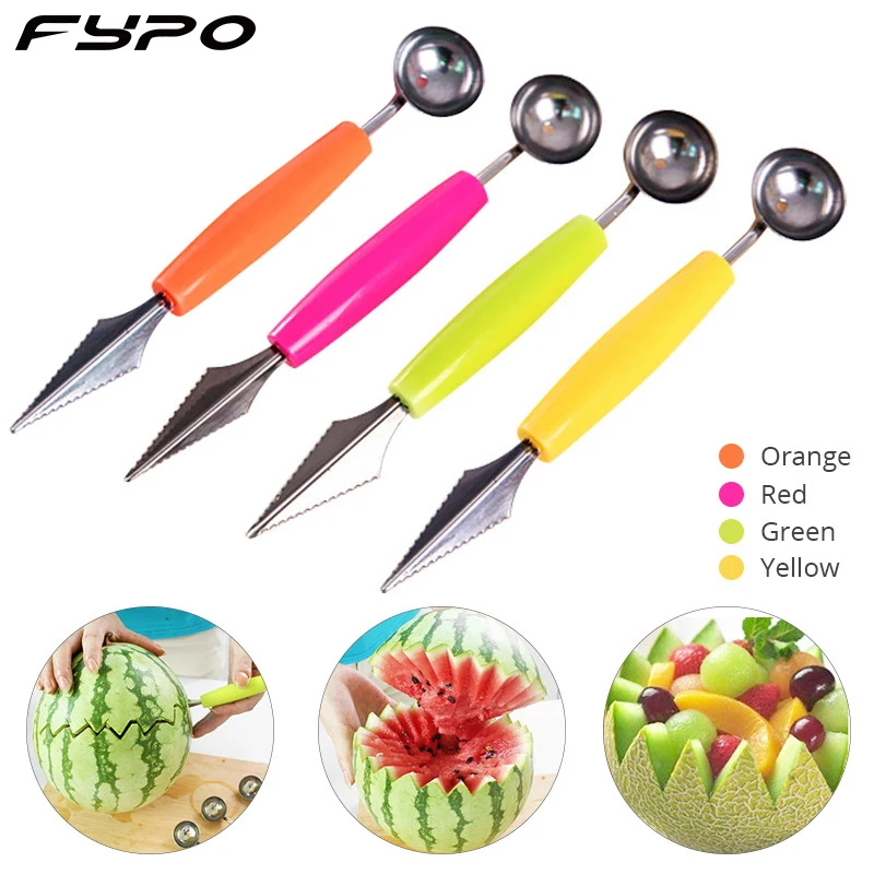 Fypo двойная головка искусственные фрукты ложки шарики корректоры украшения