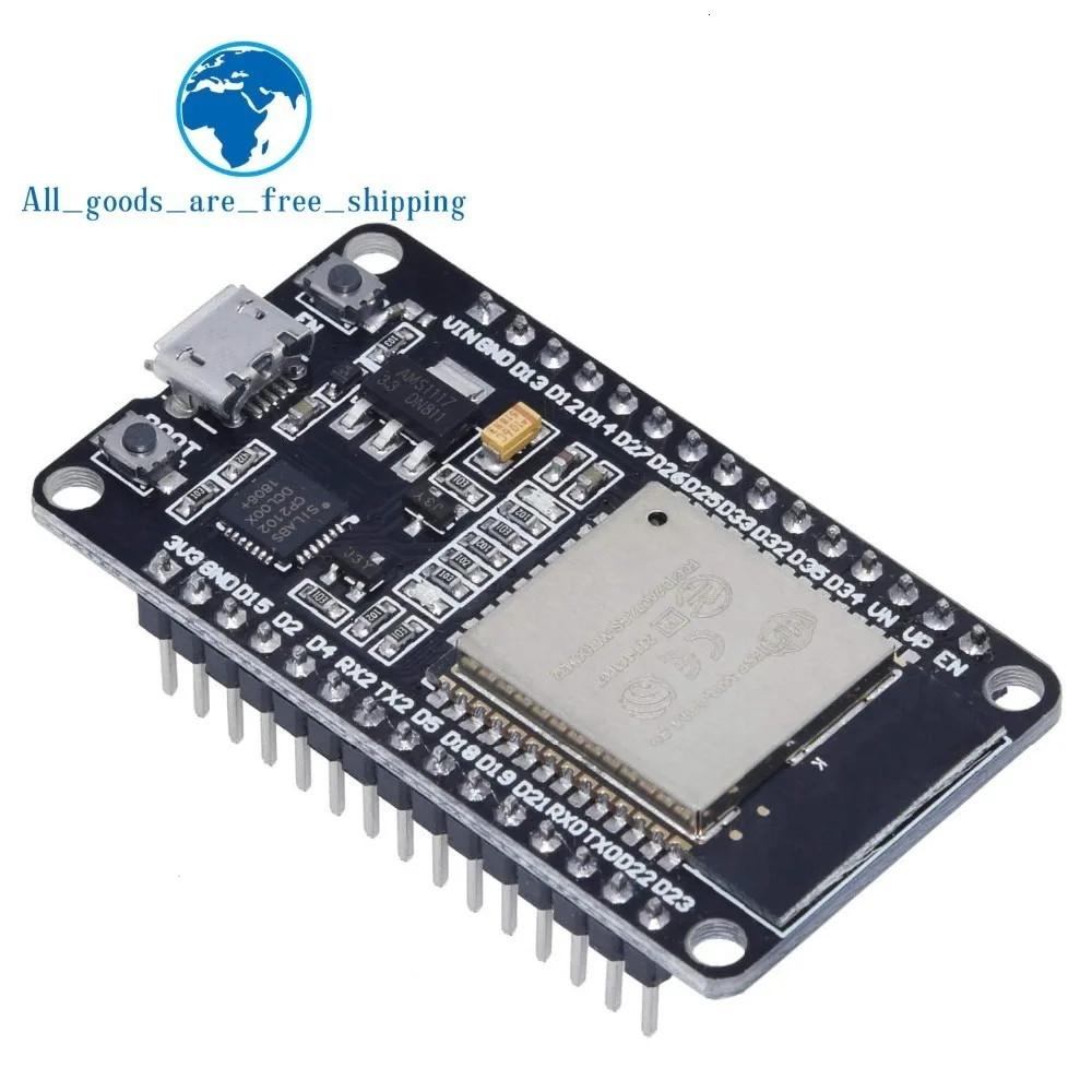 ESP32 ESP-32 ESP32S ESP-32S CP2102 беспроводной WiFi Bluetooth макетная плата Micro USB двухъядерный усилитель мощности фильтрующий модуль