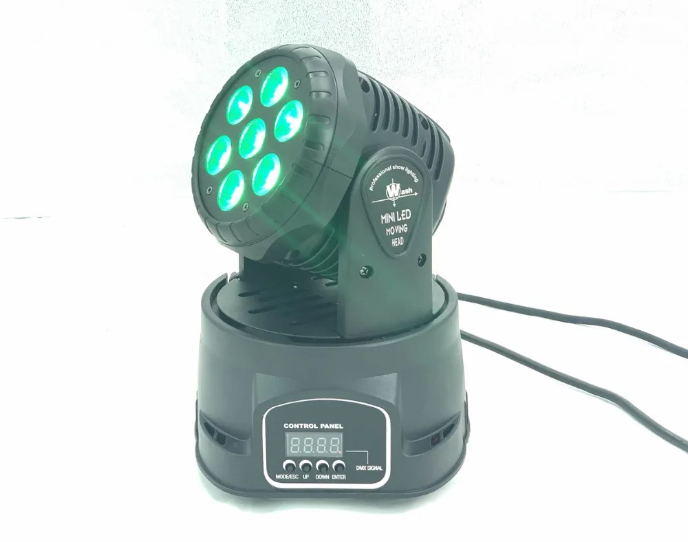 Мини движущийся головной свет 7x12 Вт rgbw Луч 4в1 светодиоды advanced DMX 9/14 каналы dj