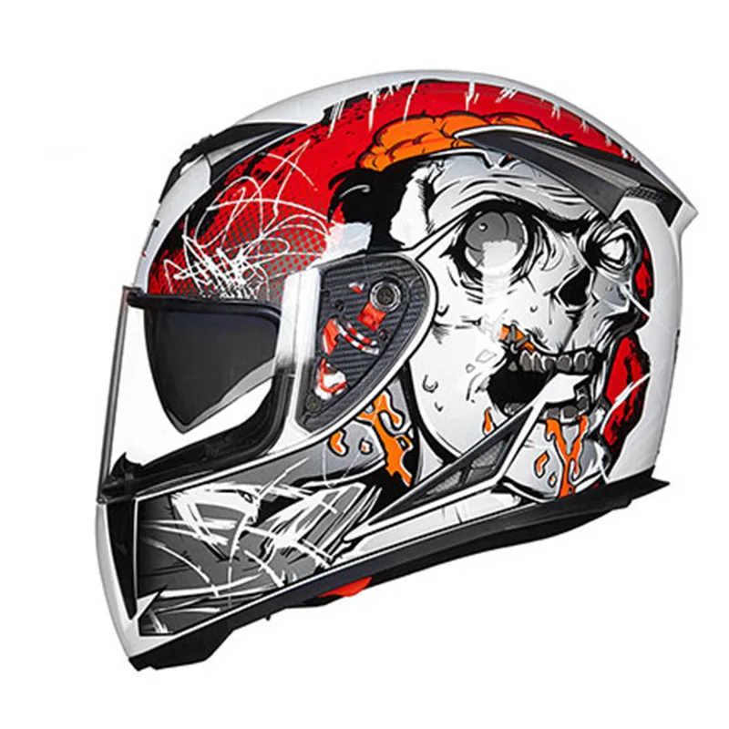 Мотошлем на все лицо гоночный шлем для мотокросса двойной защитный езды по