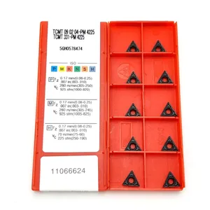 Токарные пластины TCMT090204 PM 4225, твердосплавные втулки для токарных станков с ЧПУ, TCMT 090204