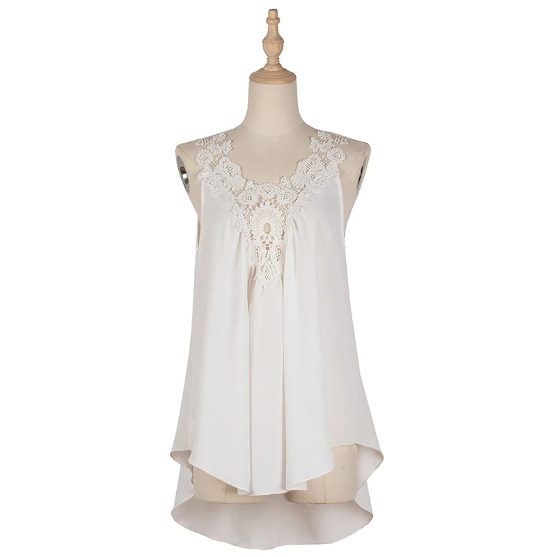 

Elegant Autumn Spring Blouse for Women 2020 Solid Loose Shirts Female o Neck Long Sleeve with Lace Casual Women's White Tops