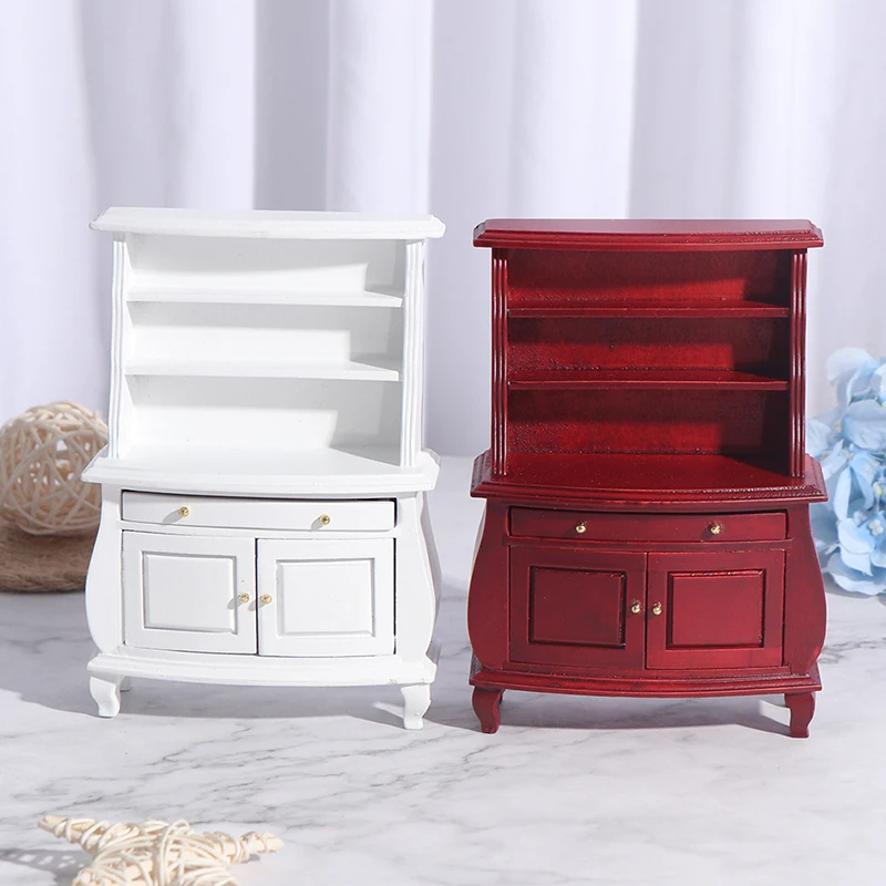 

1/12 Miniature Kitchen Cabinet Cupboards with Drawer Dollhouse Furniture Toy Closet Furniture Accessories new