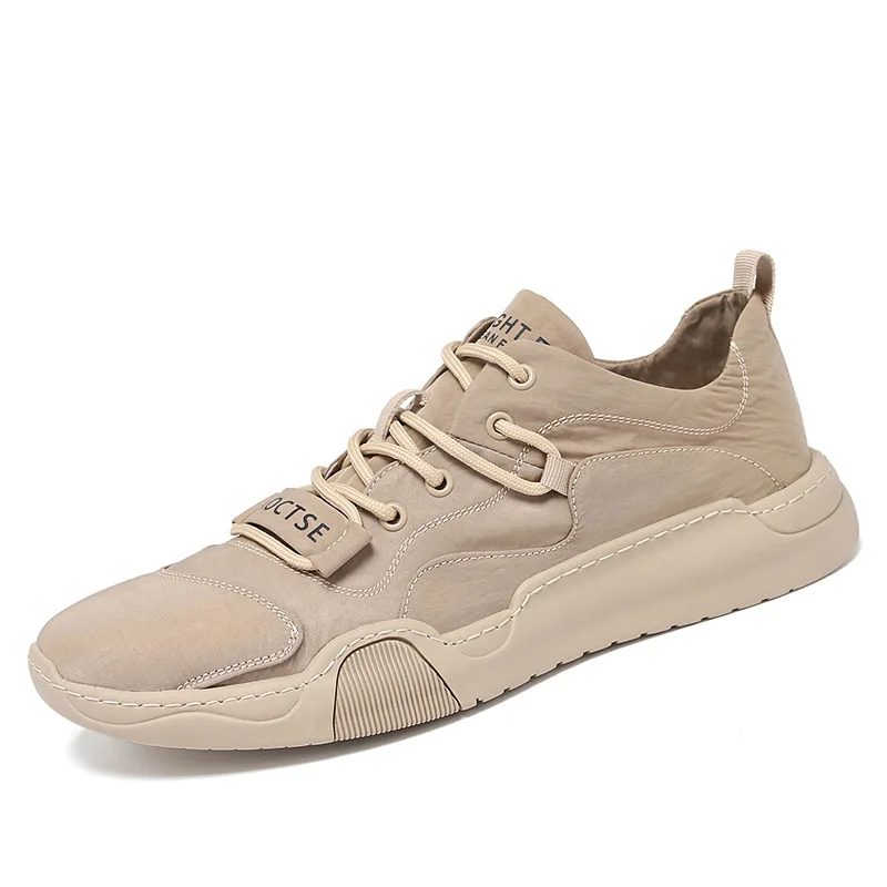 Летние мужские повседневные туфли из ледяного шелка мокасины спортивные