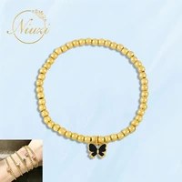 new bohemian style bracelets for women elastic butterfly shape beads bracelets minimalist female accessories gift to girlfriend