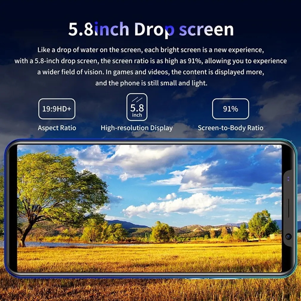 SmartphoneX27PLUS 5.8 inch smart phone large screen Unicom 3G Mobile Phone 512MB+4GB 8 Millon Front Camera | Компьютеры и офис