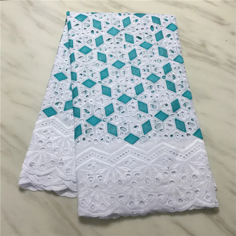 

2020 Hot Sale African Lace Fabric High Quality Nigerian Swiss Voile Lace In Switzerland Punch Cotton For Wedding 16L18-28