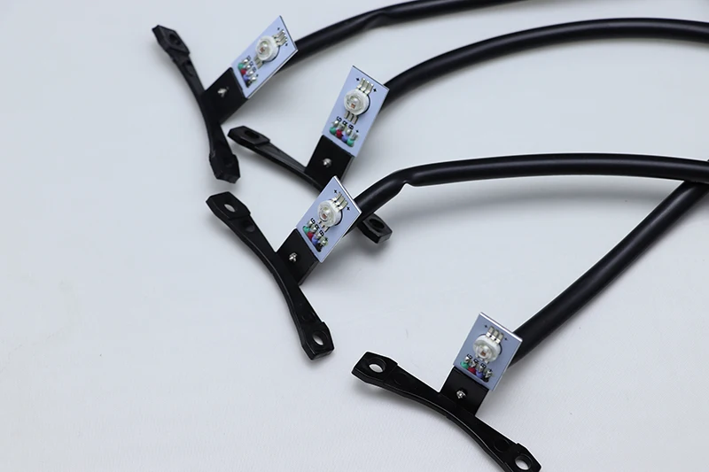 4 шт. многоцветный RGB Demon Eye светодиодный devil eyes с беспроводным пультом дистанционного управления для двойных линз автомобиля мотоцикла фары проектор модифицированный