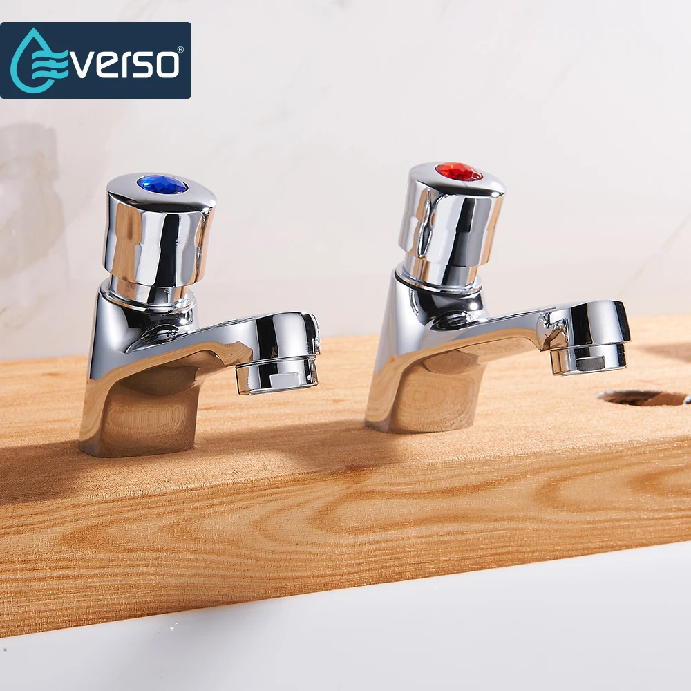 

EVERSO 2 Pecs/набор на бортике, латунный Смеситель для раковины, кран для ванной комнаты, раковины для раковины, смеситель Torneira