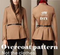 clothing diy overcoat sewing pattern coat sewing template cutting drawing bfy 42