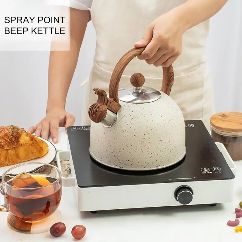 

Чайник из нержавеющей стали, чайник, газовая плита, чайник с автоматическим звуком, чайник, свисток, чайник для чая, эмалированный чайник для...