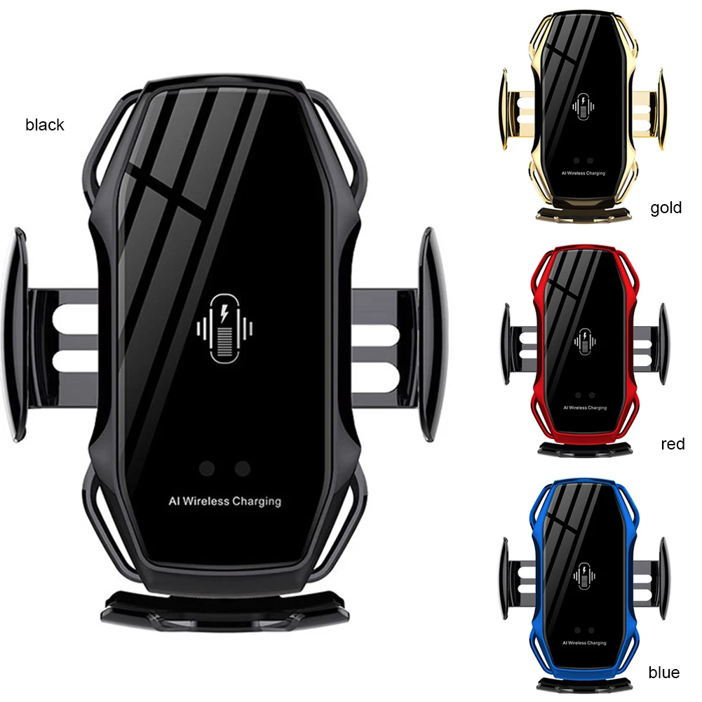 

10W Universal Car Wireless Charger Phone Stand Fast Charger for iPhone 11 Pro XR 360 Degree Rotation Charging Holder