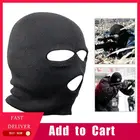 1 шт. новая зимняя вязаная шапка, теплая мягкая Лыжная Шапка на все лицо с 3 отверстиями, Балаклава, капюшон, мотоциклетный шлем, армейская тактическая шапка, модная для мужчин и женщин