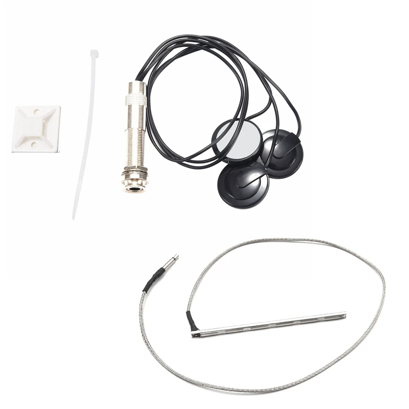

Piezo Contact 3 Transducer Pickups Part With 6 String High Sensitive Acoustic Guitar Bridge Saddle Rod Piezo Metal Rod
