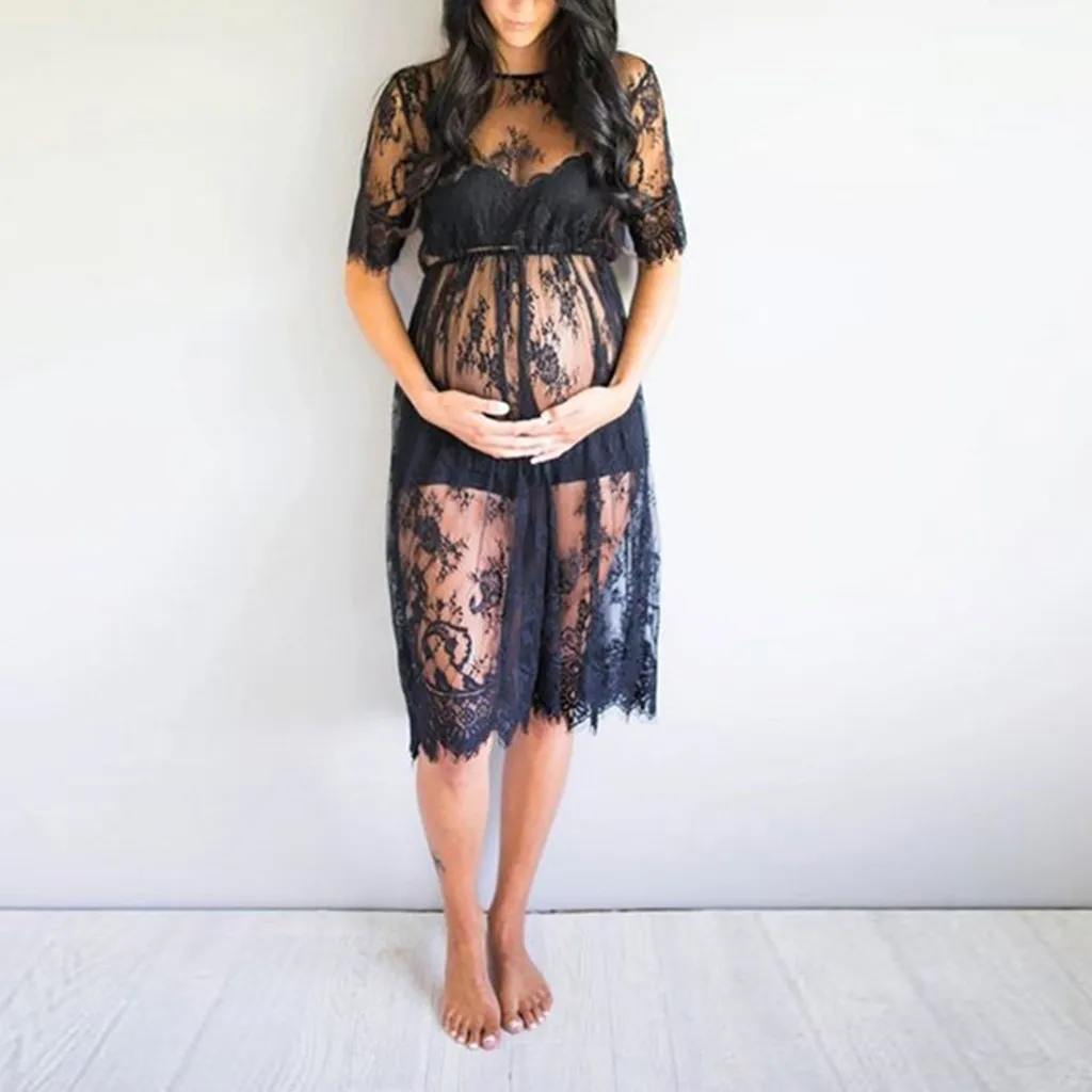 Кружевные платья для беременных vestidos реквизит фотосессии длинные Одежда женщин
