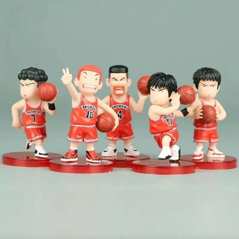 5 шт./компл. аниме Slam Dunk Q версия Akagi Sakuragi Hanamichi Rukawa Takenori Miyagi ручная работа куклы