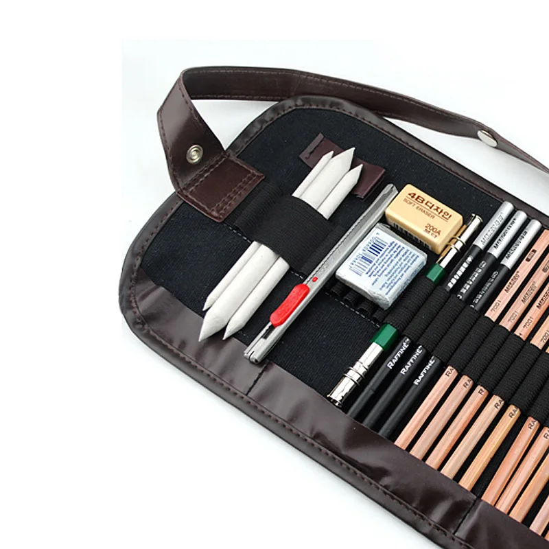 Набор карандашей для рисования 29 шт. карандаши угольные наушники универсальный