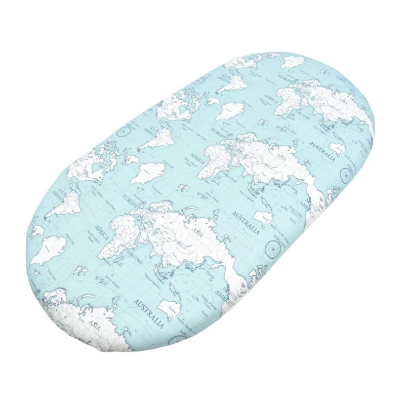 

T5EC Baby Moses Basket Sheets Crib Care Changing Pad Mattress Removable Cover Printed Mini Cradle Protector