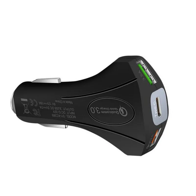 Быстрое зарядное устройство 3 0 type c автомобильное адаптер 7A QC3.0 Turbo Быстрая