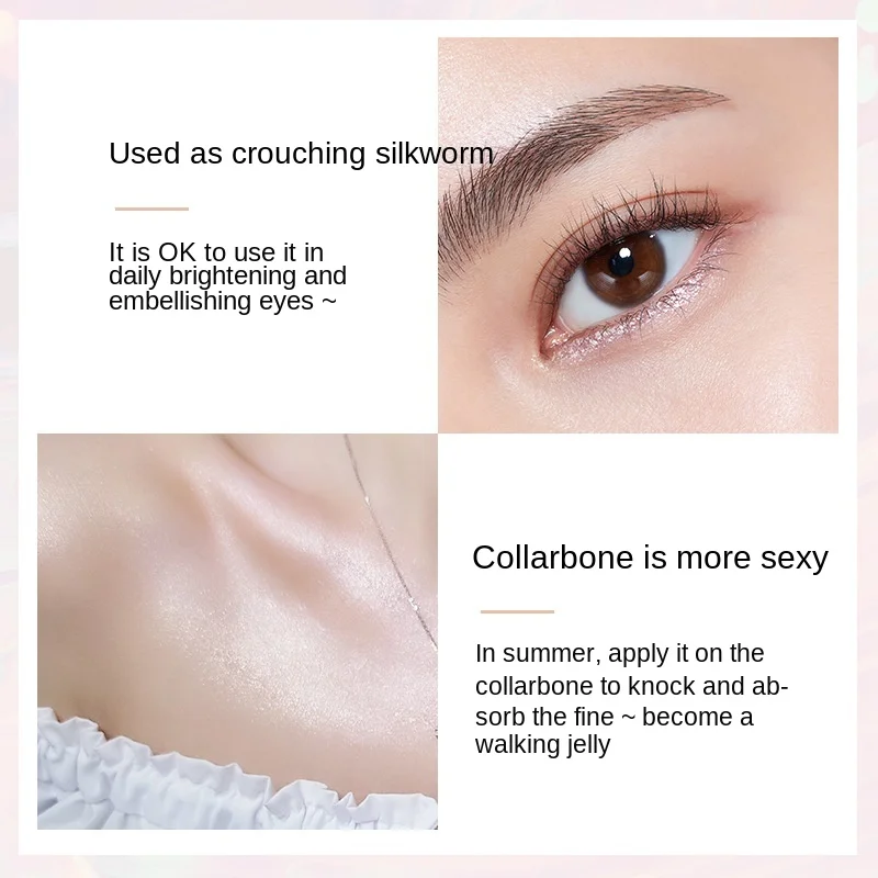 

Light Transparent Highlight Powder Eye Shadow Crouching Silkworm Three-Dimensional Contour Compact Blush Delicate Pore Invisible