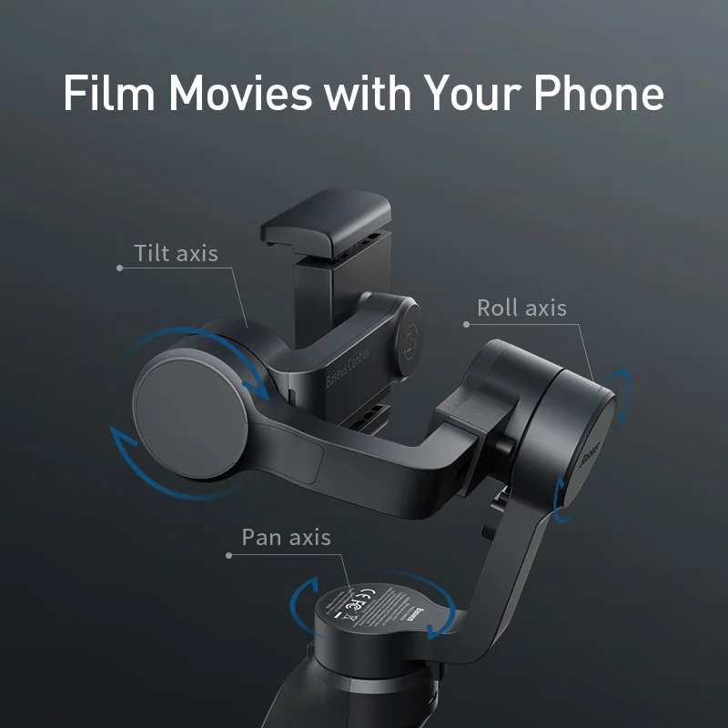Baseus 3 Axis ручной шарнирный стабилизатор для камеры GoPro селфи Палка с Bluetooth фото и