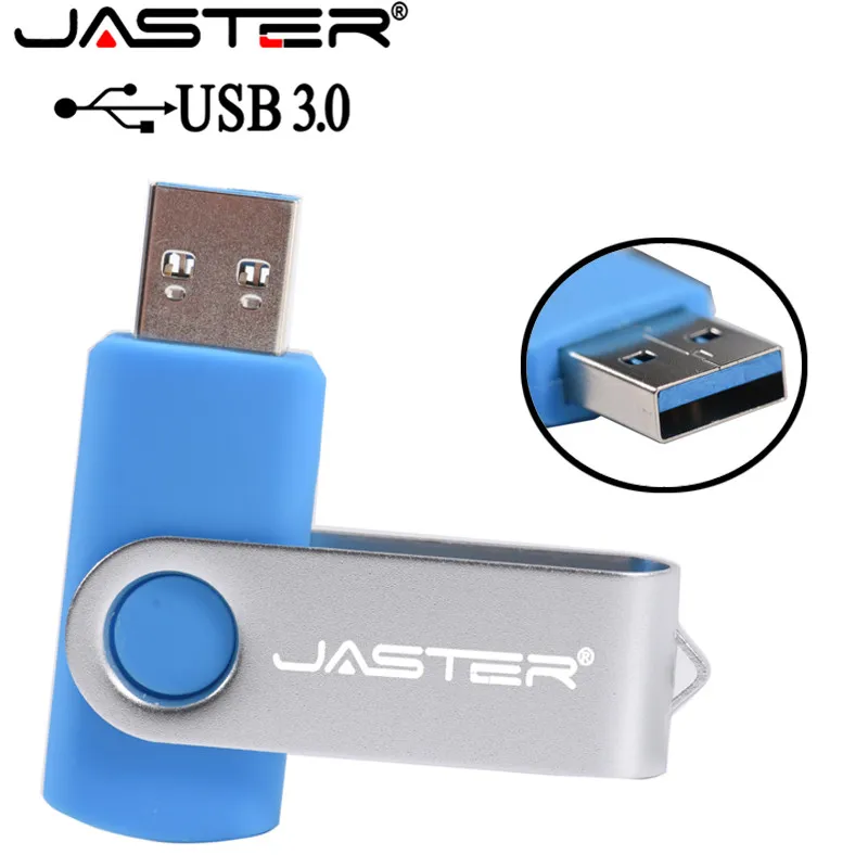 Оригинальный поворотный USB накопитель JASTER USB3.0 256 ГБ 128 64 32 16 8 4 Гб флешка высокого