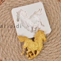 3d horse silicone cake molds diy fondnat mould for chocolate clay cake decorating tools pastry kitchen baking accessorie x101
