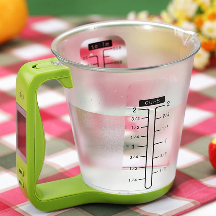 

Household Kitchen LCD Display Electronic Scale Measuring Cup DIY Baking Measurement Tool Max 1KG Measuring Cup