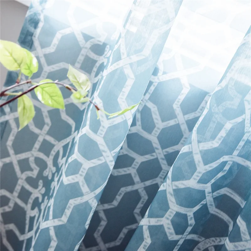 Европейский стиль новинка затемненная занавеска для гостиной с принтом