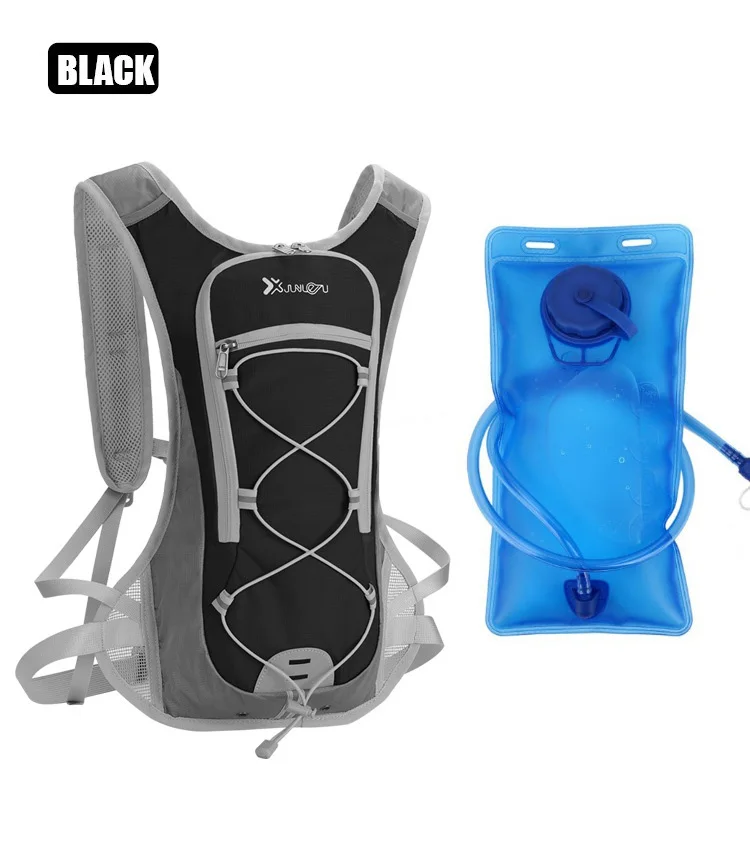black with bag 2 в 1 велосипедный рюкзак водонепроницаемая сумка через плечо ультралегкий спортивный рюкзак для верховой езды MTB гидратационный рюкзак сумка для бега велосипеда - Цвет: black with bag