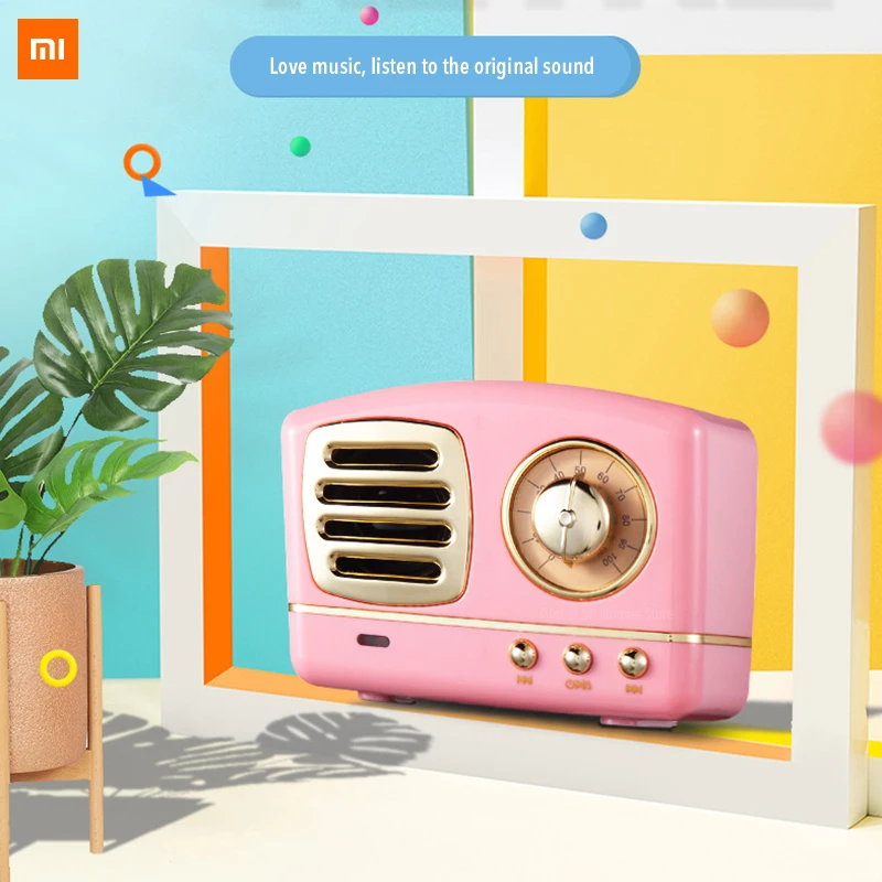 Xiaomi Mijia Youpin креативный Ретро HM11 Bluetooth аудио мини портативный u диск TF карта