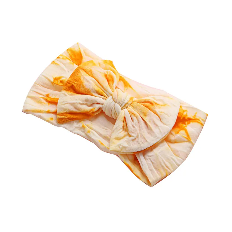 

Детская повязка на голову с большим бантом в богемном стиле; Повязка на голову с принтом; Эластичная лента для волос; Нейлоновая повязка на г...