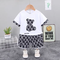 2021 summer toddler baby boys clothes sets kids t shirt short pants outfits casual children clothing suits sportswear
