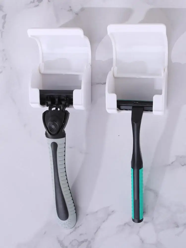 Держатель для хранения бритвы настенный держатель Бесплатная полка ванной