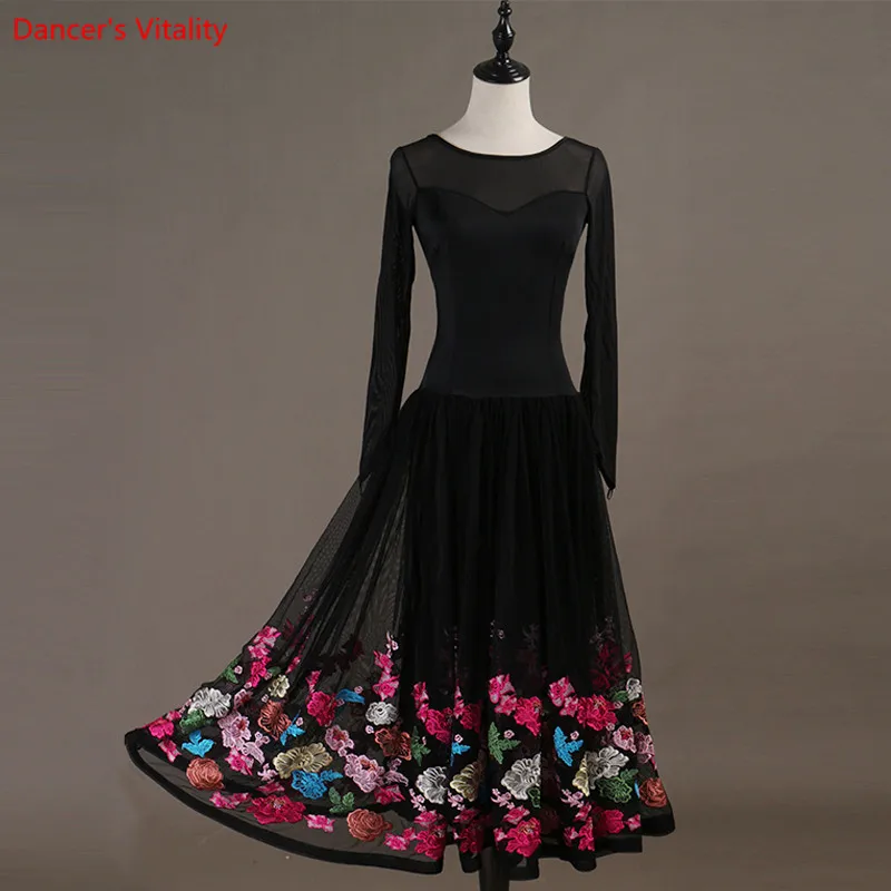 Новое платье для бальных танцев на заказ стандартные юбки платья Vestido De Formation Waltz