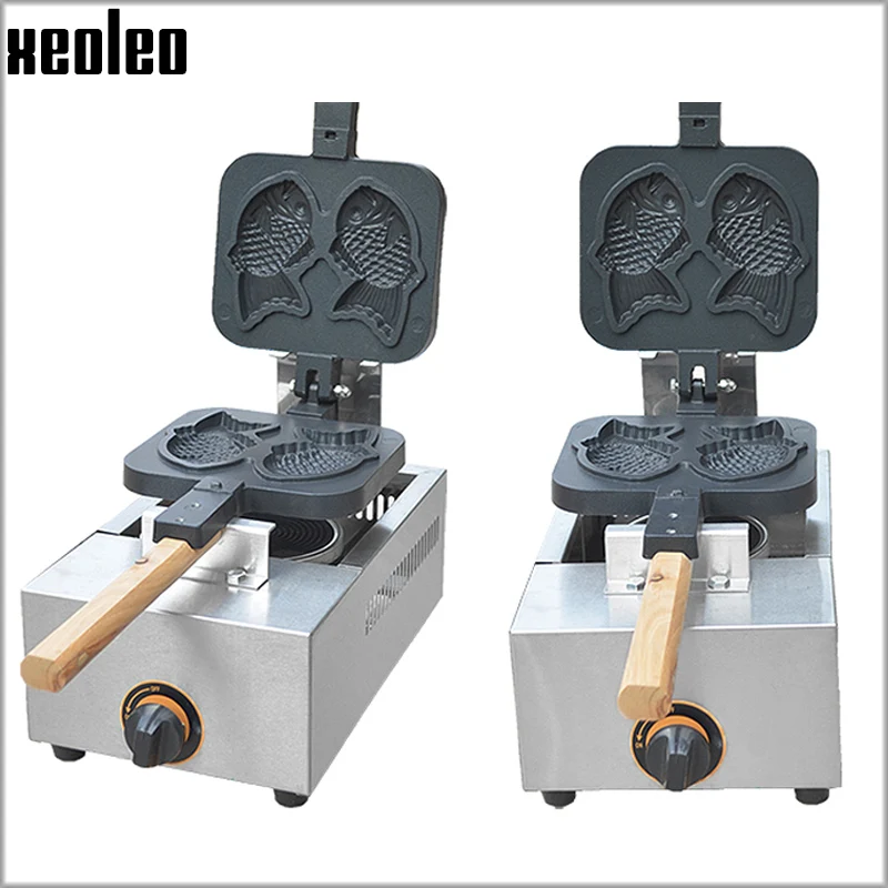 Машина XEOLEO Taiyaki газовая вафельница сжиженного нефтяного газа маленькое бытовое