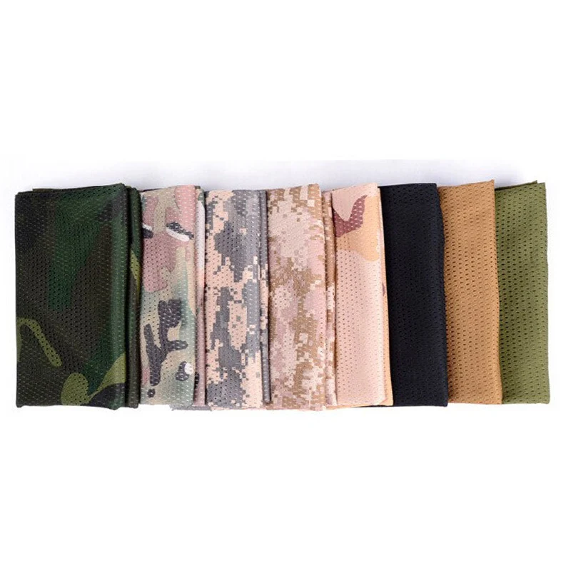 Тактический Камуфляжный Военная сеть шарф сетчатый мужской дышащий Шарф для