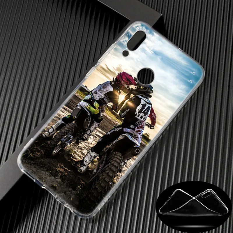Роскошный силиконовый чехол для мотоциклетных велосипедов Huawei NOVA 3 3i 5 5i P20 P30 Pro P9