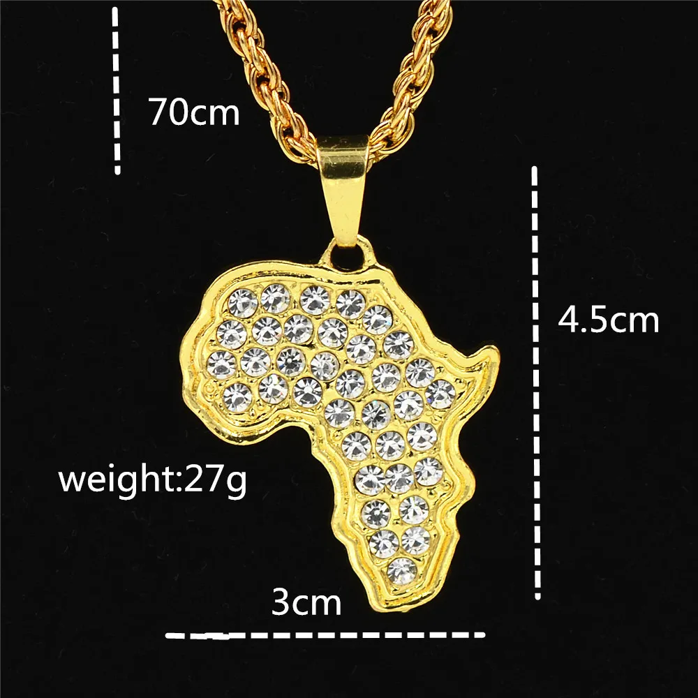 Кулон Карта Африки ожерелье для женщин и мужчин/эфиопские ювелирные изделия