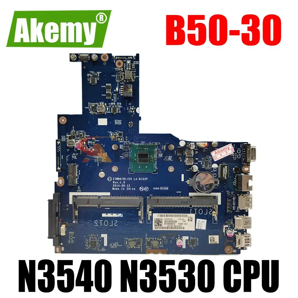 

Оригинальная новая материнская плата для Lenovo B50-30 ZIWB0/B1/E0 LA-B102P pc N3540 N3530 CPU
