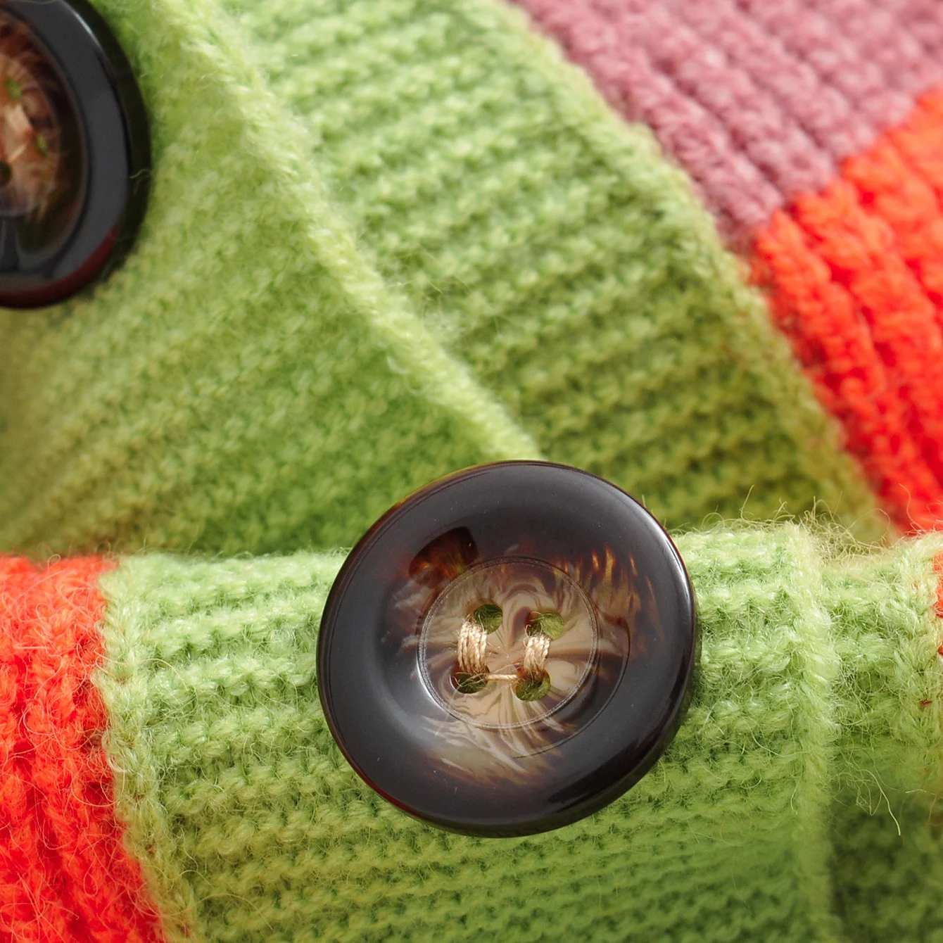 

Y2K Knitted Sweater Women Cropped Cardigan Casual Striped Sweater Chic Patchwork Cardigan Women Knitwear Long Sleeve Pull Femme