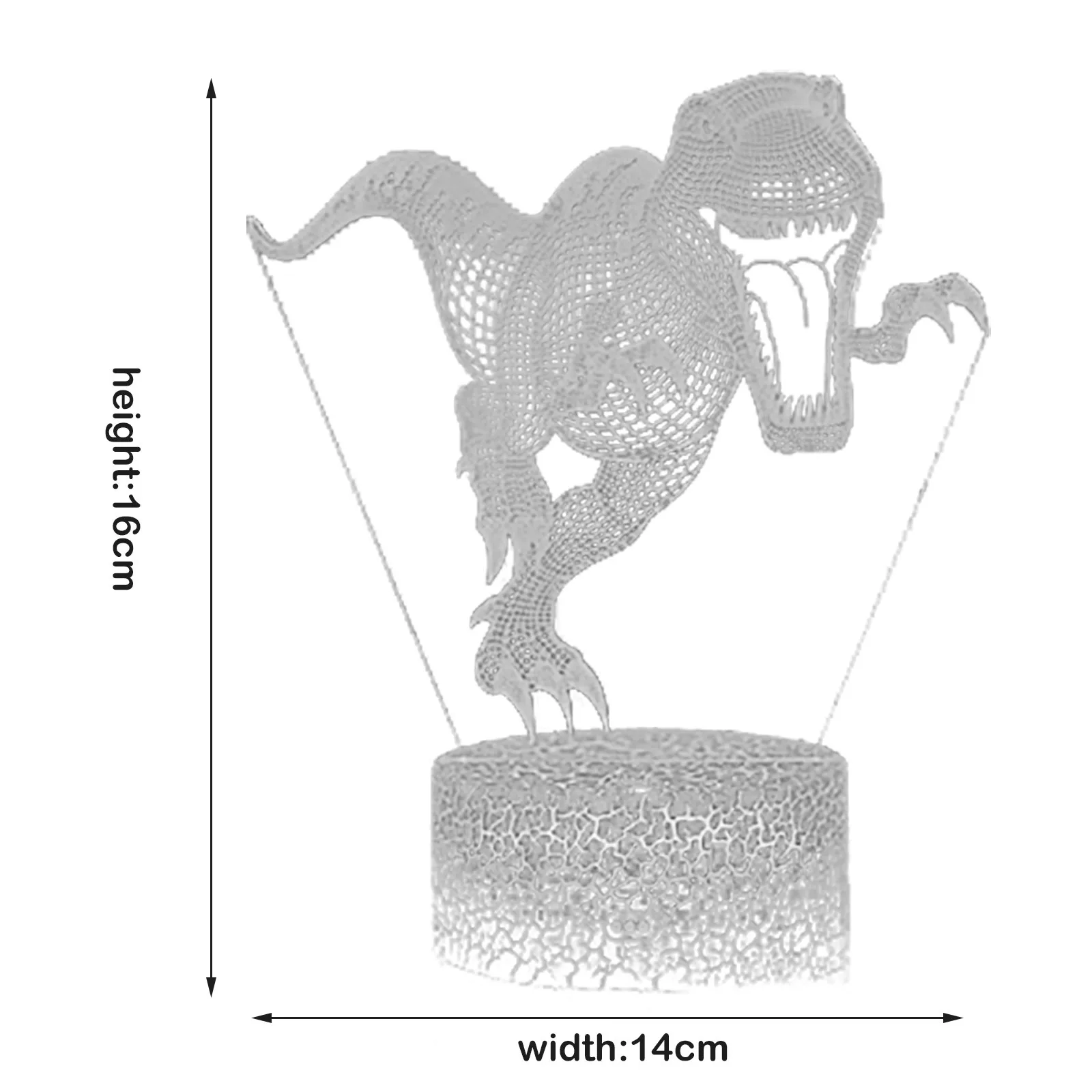 

Night Lights Dinosaur 16 Colors Touchable Remote-Controlled Household Holiday Decorations lampara de noche dormitorio luces led