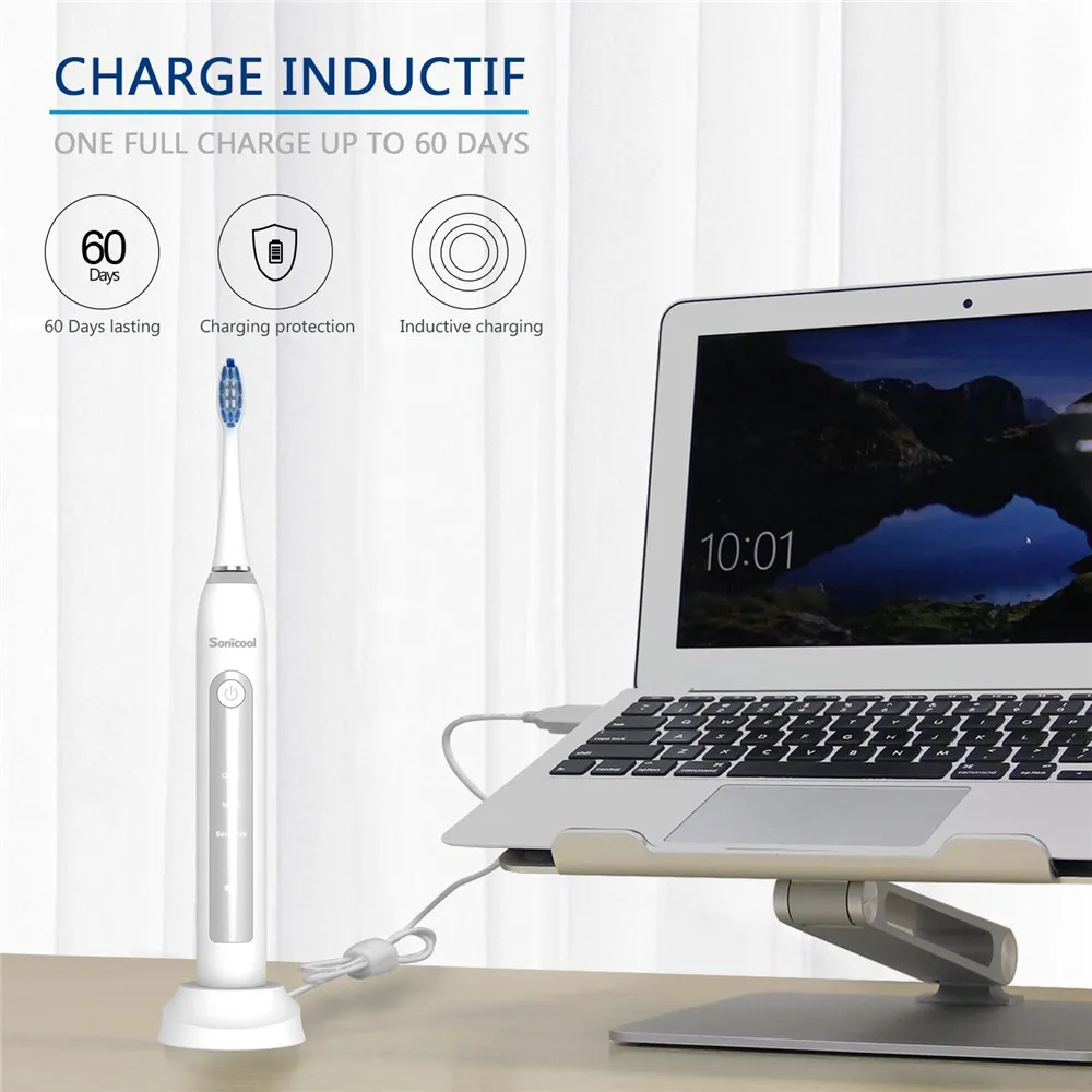 Ультразвуковая электрическая зубная щетка ool 051B с зарядкой от USB 31000 об/мин