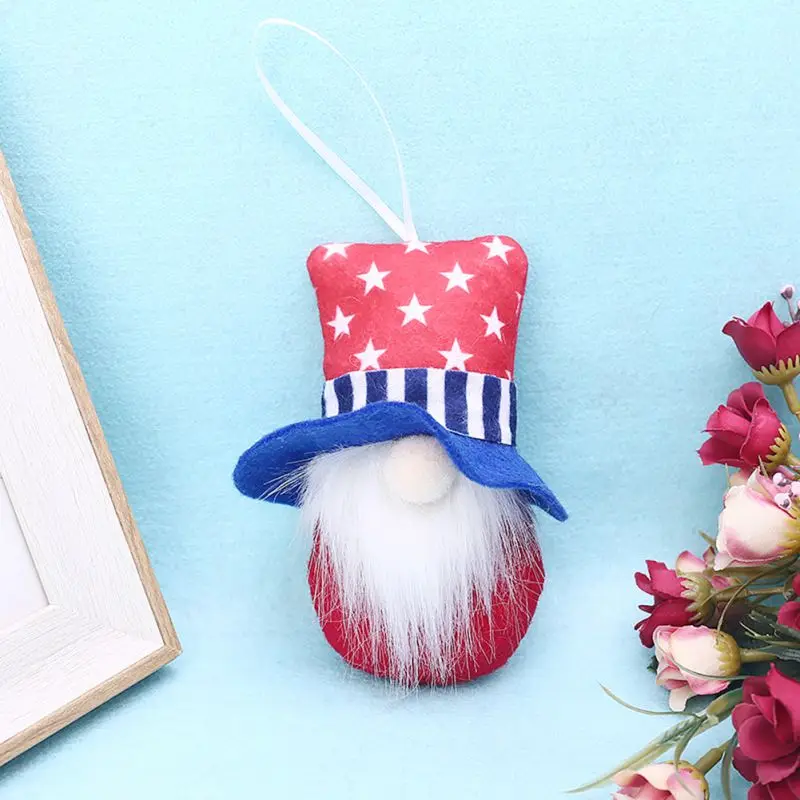

Decoration For Home Decor Independence Day New Gnome Doll Handmade Plush Faceless Forester Doll Figurine Dropshipping New29